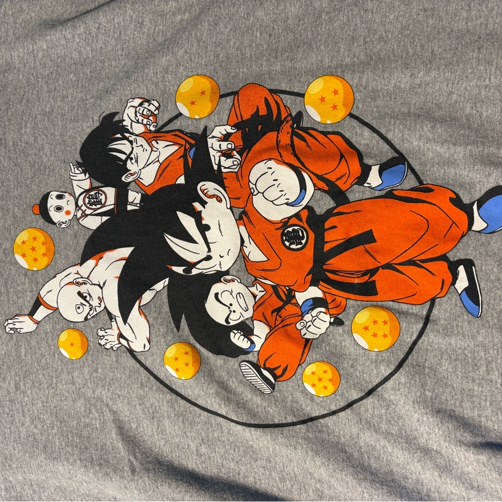 Dragon Ball Z Gray Graphic Tee